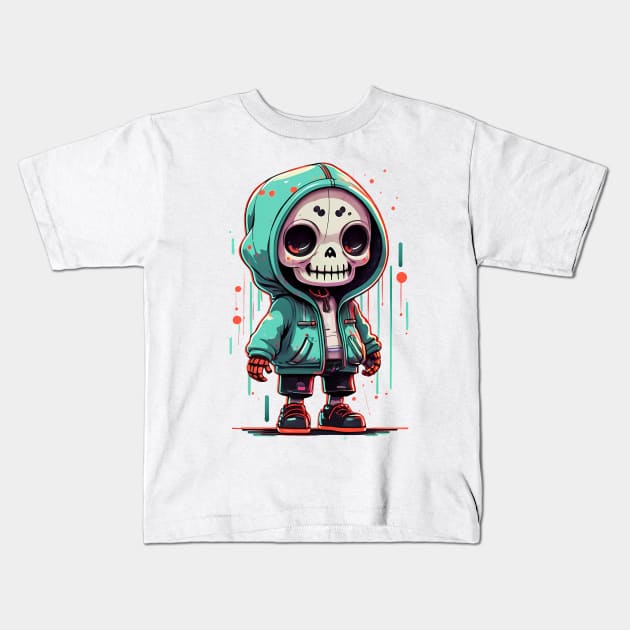 Stylish Skeletal Vibes: Limited Edition Hoodie Kids T-Shirt by designerhandsome